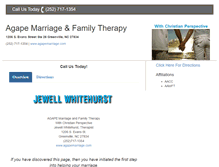 Tablet Screenshot of agapemarriage.com
